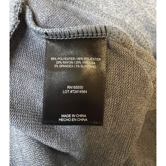 32 Degrees Heat Womens Gray Button-Front Cardigan Medium Polyester Blend - Picture 5 of 6